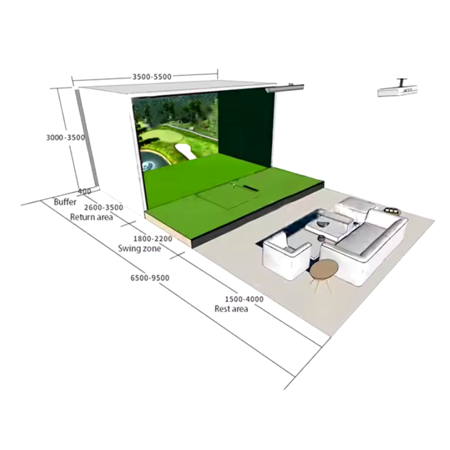 ProShot VisionX Golf Simulator