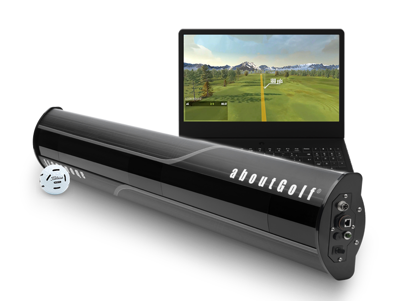 aboutGOLF aG Tech Pack DIY Golf Simulator with 3Trak Launch Monitor