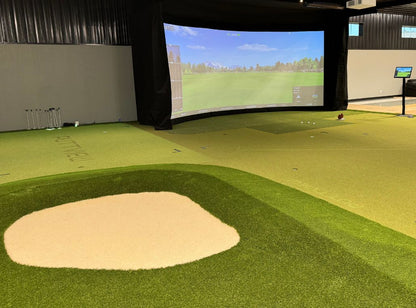 aboutGOLF Custom Curve Golf Simulator Enclosure - 180° Curved Screen