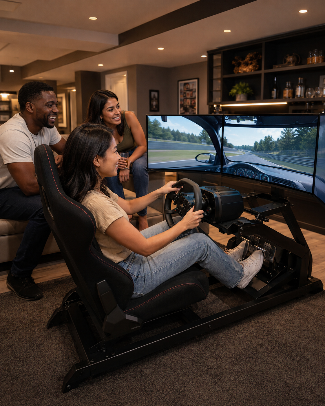 Championship lap, basement edition